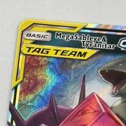 Pokemon-TCG Mega Sableye & Tyranitar GX 126/236 Sm-Unified Minds Holo Card - Image 4