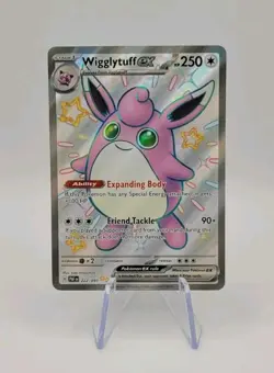 Pokemon TCG: Wigglytuff ex 222/091 Shiny Ultra Rare - Paldean Fates - NM - Image 1