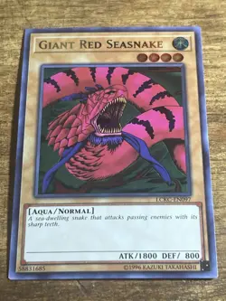 Yugioh Giant Red Seasnake LCKC-EN097 Ultra Rare 1st Ed NM - Image 1