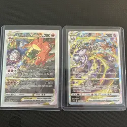 Pokemon Mewtwo VSTAR and Charizard VSTAR SWSH262 Connected Artwork - Image 1