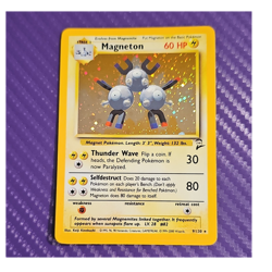 Magneton Holo Rare 9/130 Base Set 2 Stage 1 60 HP English Pokemon TCG - Image 1