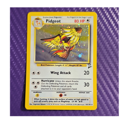 Pidgeot Holo Rare 14/130 Base Set 2 80 HP English Pokemon TCG 2000 - Image 1
