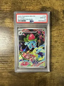 PSA 10 Ivysaur 134/132 Mega Evolution Pokemon TCG English - Image 1