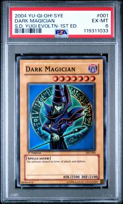2004 YU-GI-OH! SYE STARTER DECK YUGI EVOLUTION 1ST EDITION DARK MAGICIAN PSA 6 - Image 1