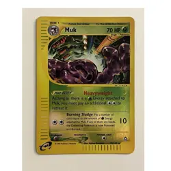 Pokemon TCG Muk 023/147 Aquapolis Reverse Holo Rare 70 HP English 2002 - Image 1
