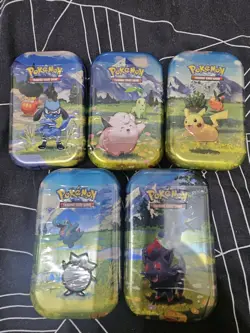 Pokemon Ascended Heroes Mini Tins x 5 - Full Set New & Sealed - Image 2