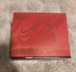 Scarlet and Violet Base Set Pokemon Center ETB Koraidon Sealed with Acrylic Case - Image 1