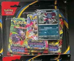 Pokemon TCG: Phantasmal Flames Triple Blister Pack - 3 Packs - Sealed - Image 1