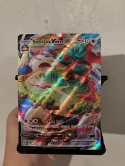 2020 Pokemon Snorlax VMAX 142/202 Sword & Shield Ultra Rare Holo 340 HP - Image 3