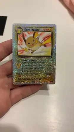 2002 POKEMON LEGENDARY COLLECTION #7 DARK RAICHU-REVERSE HOLO FOIL RARE - Image 1