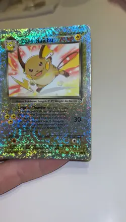 2002 POKEMON LEGENDARY COLLECTION #7 DARK RAICHU-REVERSE HOLO FOIL RARE - Image 2