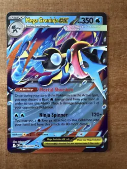 Mega Greninja ex 22/86 Double Rare Pokemon Chaos Rising ME04 NM (#1) - Image 1