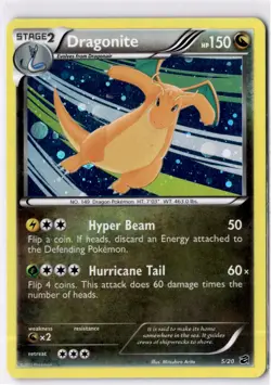 Pokemon TCG Dragonite 5/20 Dragon Vault Holo LP - Image 1