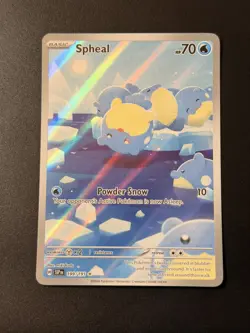 Spheal 199/191 Illustration Rare Surging Sparks Pokemon Near Mint - Image 1