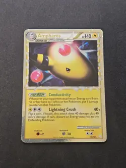 Pokemon TCG Ampharos Prime 105/123 HeartGold & SoulSilver Holo 2010 - Image 2