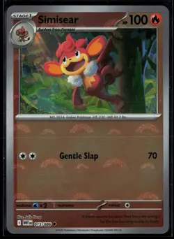 Simisear 015/086 White Flare Uncommon POKEBALL Reverse Holo - Image 1