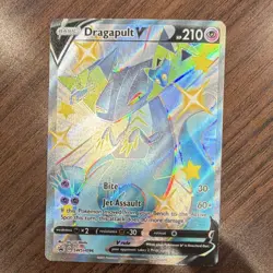 Pokemon Dragapult V SWSH096 Promo Full Art Holo 210 HP Sword & Shield - Image 1