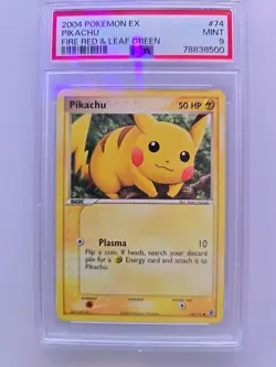 2004 Pokemon EX Pikachu PSA 9 FIRE RED LEAF GREEN 74/112 #74 MINT - Image 1
