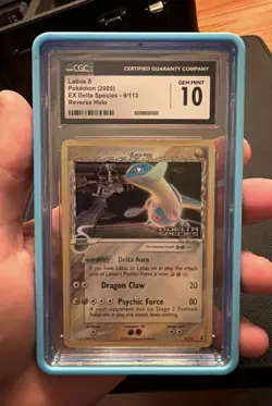 Pokemon Latios 9/113 EX Delta Species Reverse Holo Stamped CGC 10 (POP 13) - Image 1