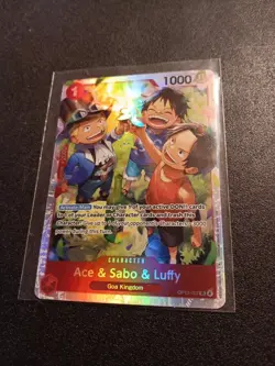 Ace & Sabo & Luffy OP13-007 Carrying On His Will Foil SR - Image 1