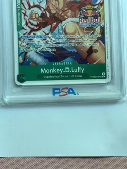 2026 One Piece Monkey D. Luffy Red Bull Participation Promo #005 PSA 10 - Image 3