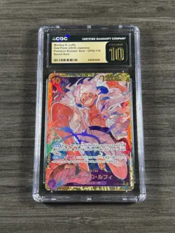 Monkey D Luffy #OP05-119 Japanese One Piece Awakening Of New Era CGC 10 PRISTINE - Image 1
