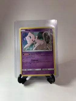 Pokemon TCG Mew SM215 Black Star Promo Holo Rare Card Near Mint Condition - Image 3