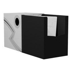 Dragon Shield Deck Box Double Shell Ashen White Black - Image 2