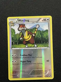 Watchog 79/114 Reverse Holo Black & White Base Set Pokemom TCG LP - Image 1