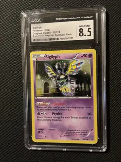 2012 Pokemon Black And White Sigilyph- COSMOS Holo Dragons Exalted- Mint CGC 8.5 - Image 2
