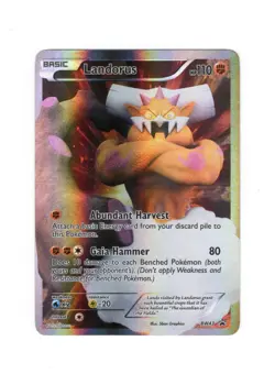 Pokemon Landorus BW43 Holo Promo Black & White Promo LP - Image 1