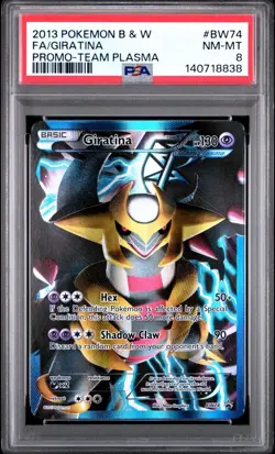 Giratina (Team Plasma) BW74 Black & White Holo PSA 8 - Image 1