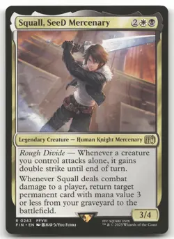 Squall, SeeD Mercenary #243 (NM) Final Fantasy FIN Magic MTG - Image 1
