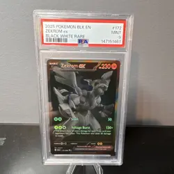 Pokemon TCG Zekrom ex 172/086 Sv: Black Bolt Holo Black White Rare PSA 9 EN - Image 1