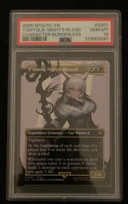 Y’shtola, Night's Blessed Borderless PSA 10 Graded Final Fantasy MTG - Image 3