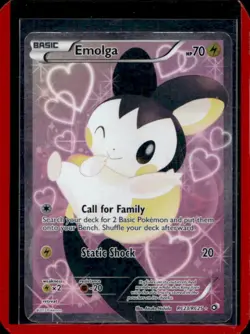 2013 Pokemon Black & White Legendary Treasures Emolga Radiant Full Art RC23/RC25 - Image 1