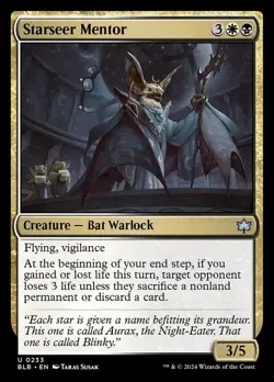 MTG Magic the Gathering Starseer Mentor (233/427) Bloomburrow LP - Image 1