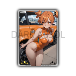 Custom Anime Trading Card Waifu Art TCG | NSFW Adult Full Art Card | Trainer | - Image 1