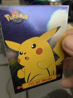 TV2 Pikachu Pokemon Card FOIL Topps Series 1 1999 TV Animation Edition A14 - Image 2