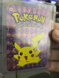 2000 Nintendo Trademark - Vending Machine Prism Sticker Card LP NM- Pikachu A15 - Image 2