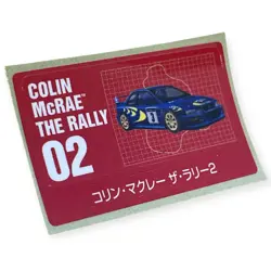 Sony PlayStation 1 Ps1 Colin McRae The Rally 2 Memory Card Sticker - Image 1