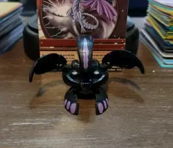 Bakugan Darkus Wavern 440G Black Battle Brawlers Rare W/Card! - Image 2