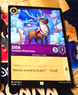 LORCANA TRADING CARD GAME DISNEY CHAPITRE 1 CARTE SVEN 55/204 FR NM - Image 1