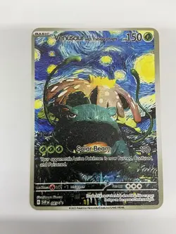 Venusaur Van Gogh Gold Metal Pokemon Card-Collectible Gift Display！NICE! - Image 2