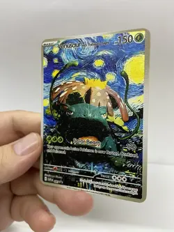 Venusaur Van Gogh Gold Metal Pokemon Card-Collectible Gift Display！NICE! - Image 4
