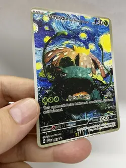 Venusaur Van Gogh Gold Metal Pokemon Card-Collectible Gift Display！NICE! - Image 5