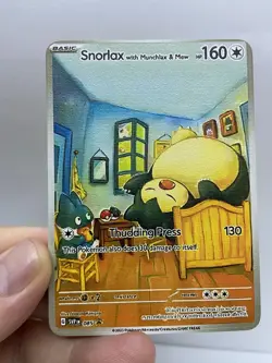 Snorlax Van Gogh Gold Metal Pokemon Card-Collectible Gift Display！NICE! - Image 4