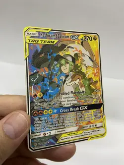 Reshiram&Zekrom GX Gold Metal Pokemon Card-Collectible Gift Display！NICE! - Image 4