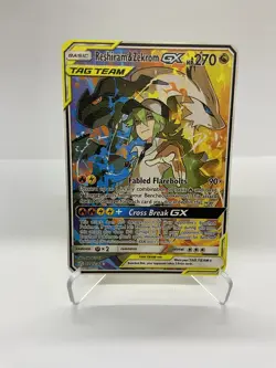 Reshiram&Zekrom GX Gold Metal Pokemon Card-Collectible Gift Display！NICE! - Image 5
