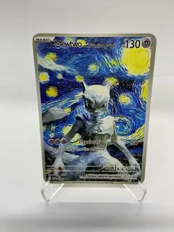 Metwo Van Gogh Gold Metal Pokemon Card-Collectible Gift Display！NICE! - Image 4